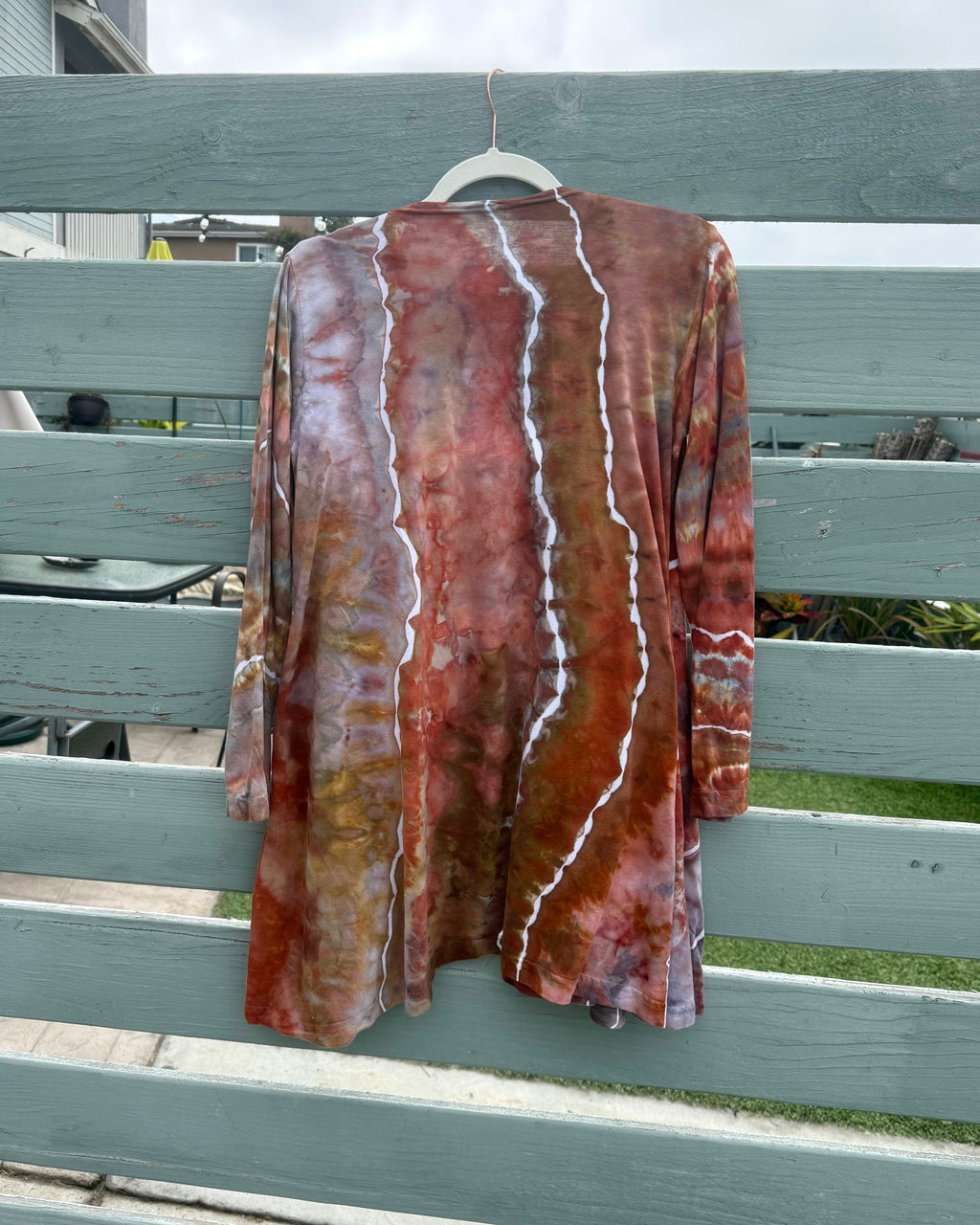 Red Jasper Asymmetrical Cardigan (M)