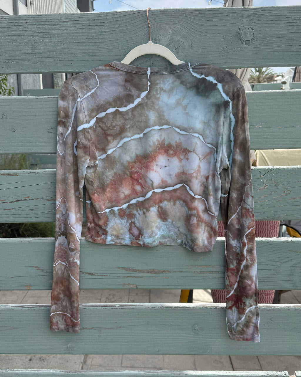 Forest Mushroom Long Sleeve Crop Top (L)