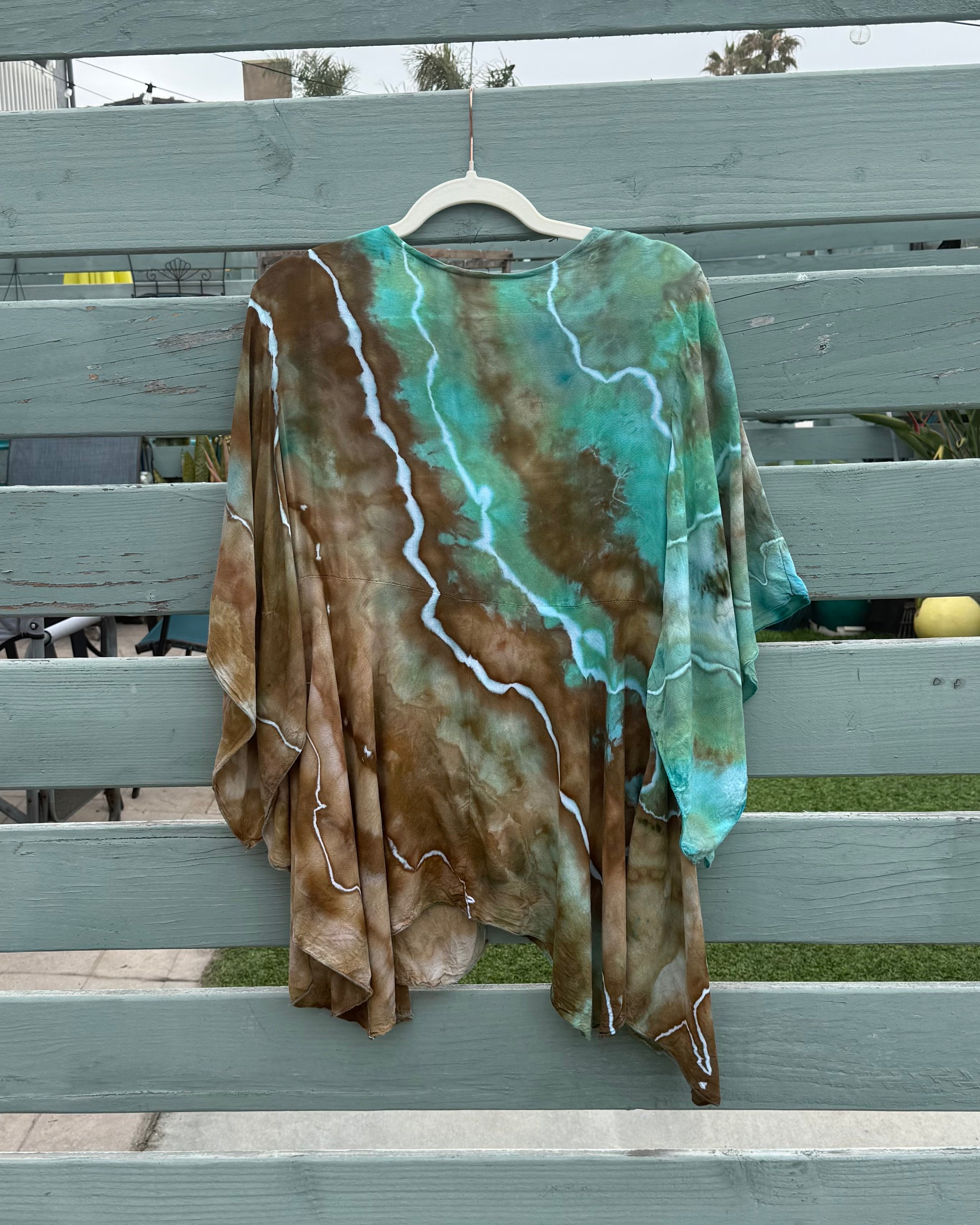 Malachite Earth Kimono Top (S/M)