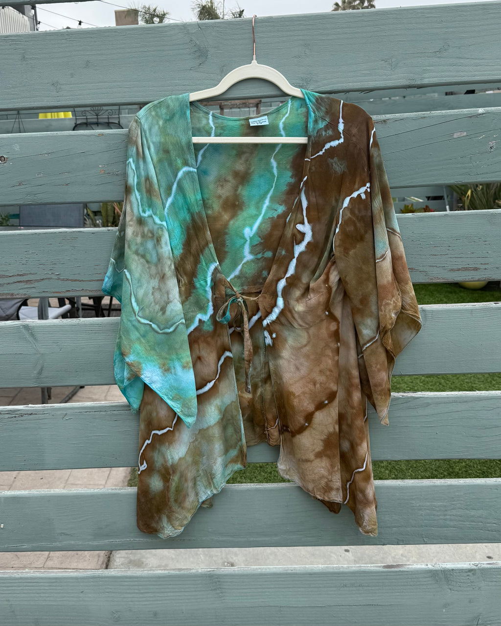 Malachite Earth Kimono Top (S/M)