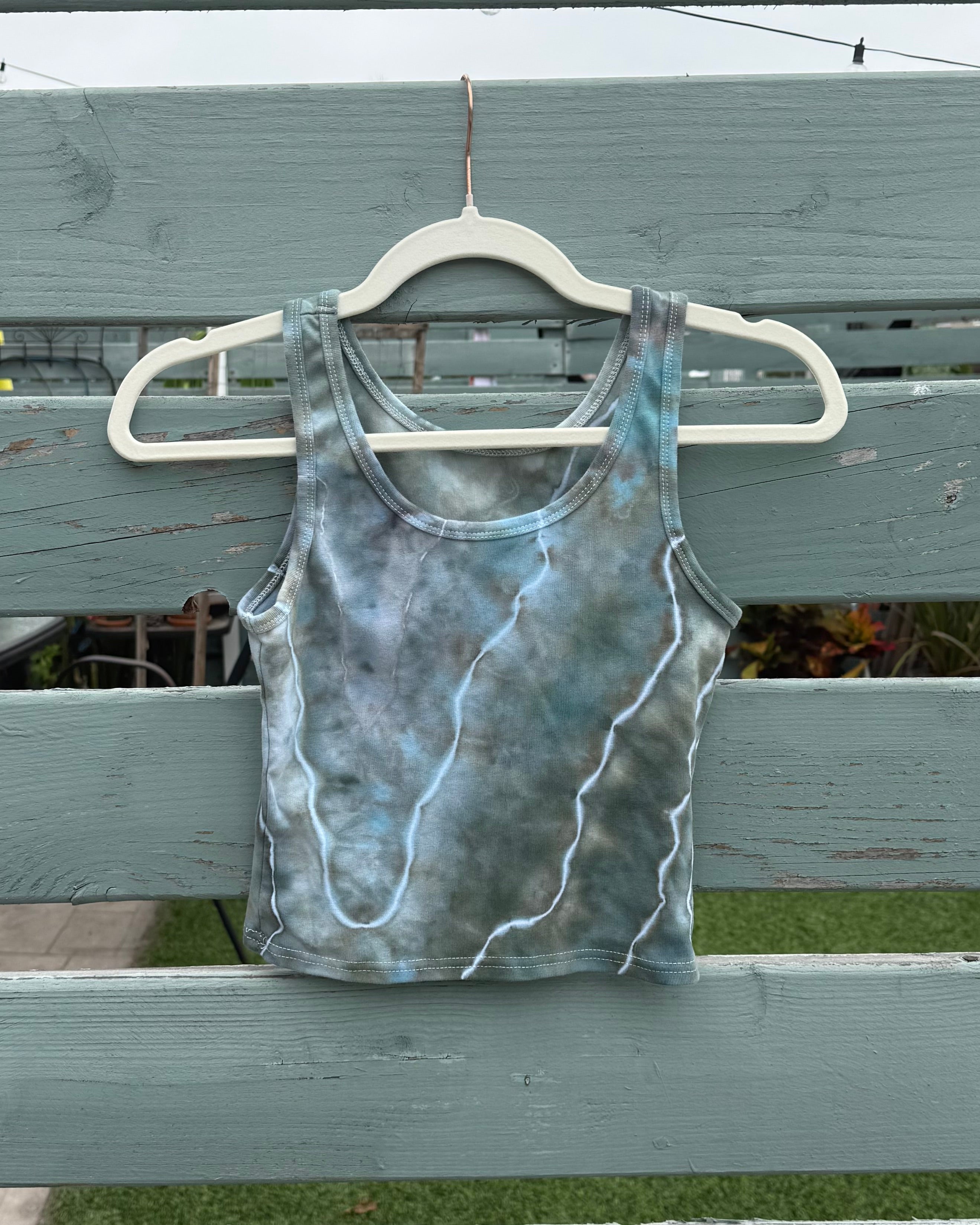 Blue Lace Agate Crop Tank (L)