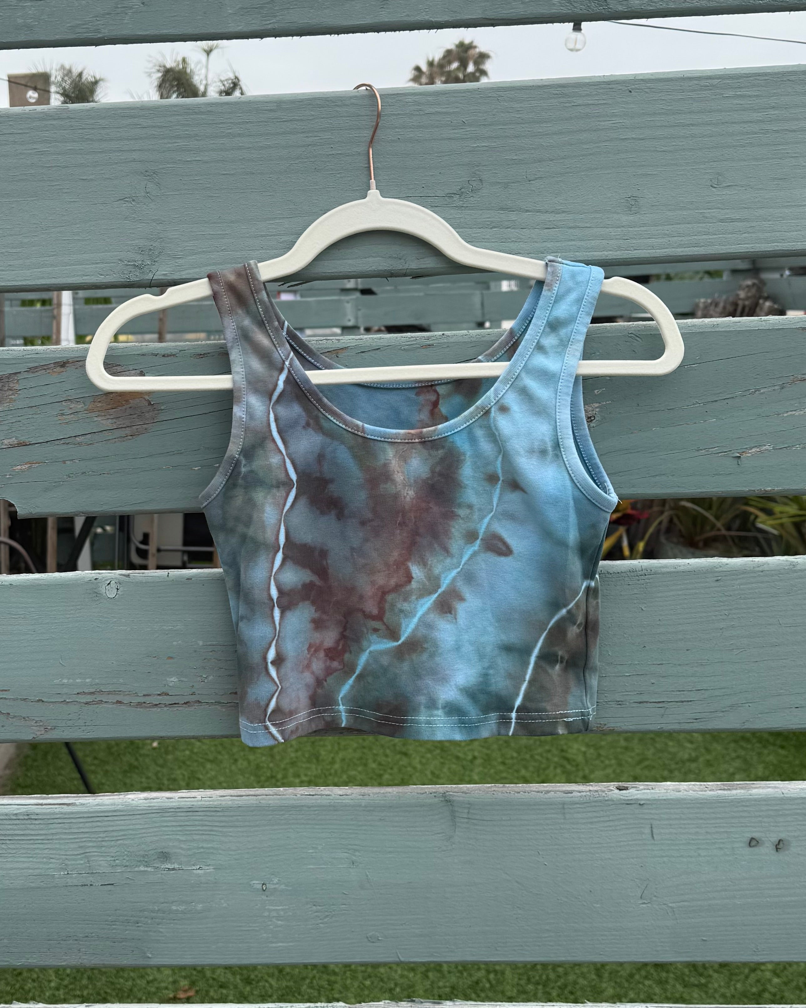 Blue Jasper Crop Tank (S)