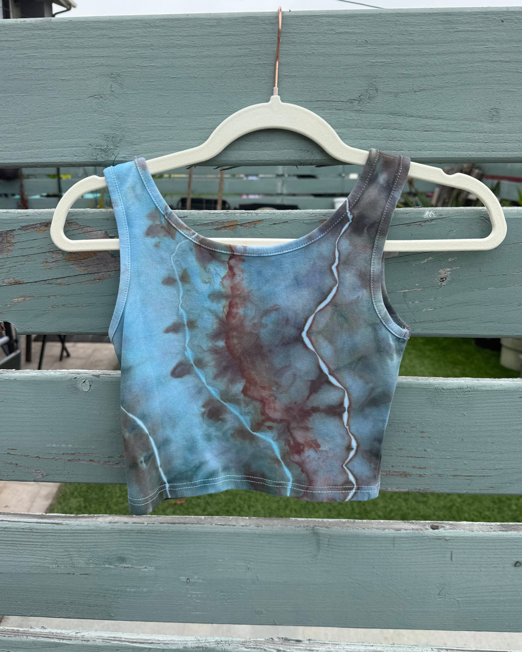 Blue Jasper Crop Tank (S)