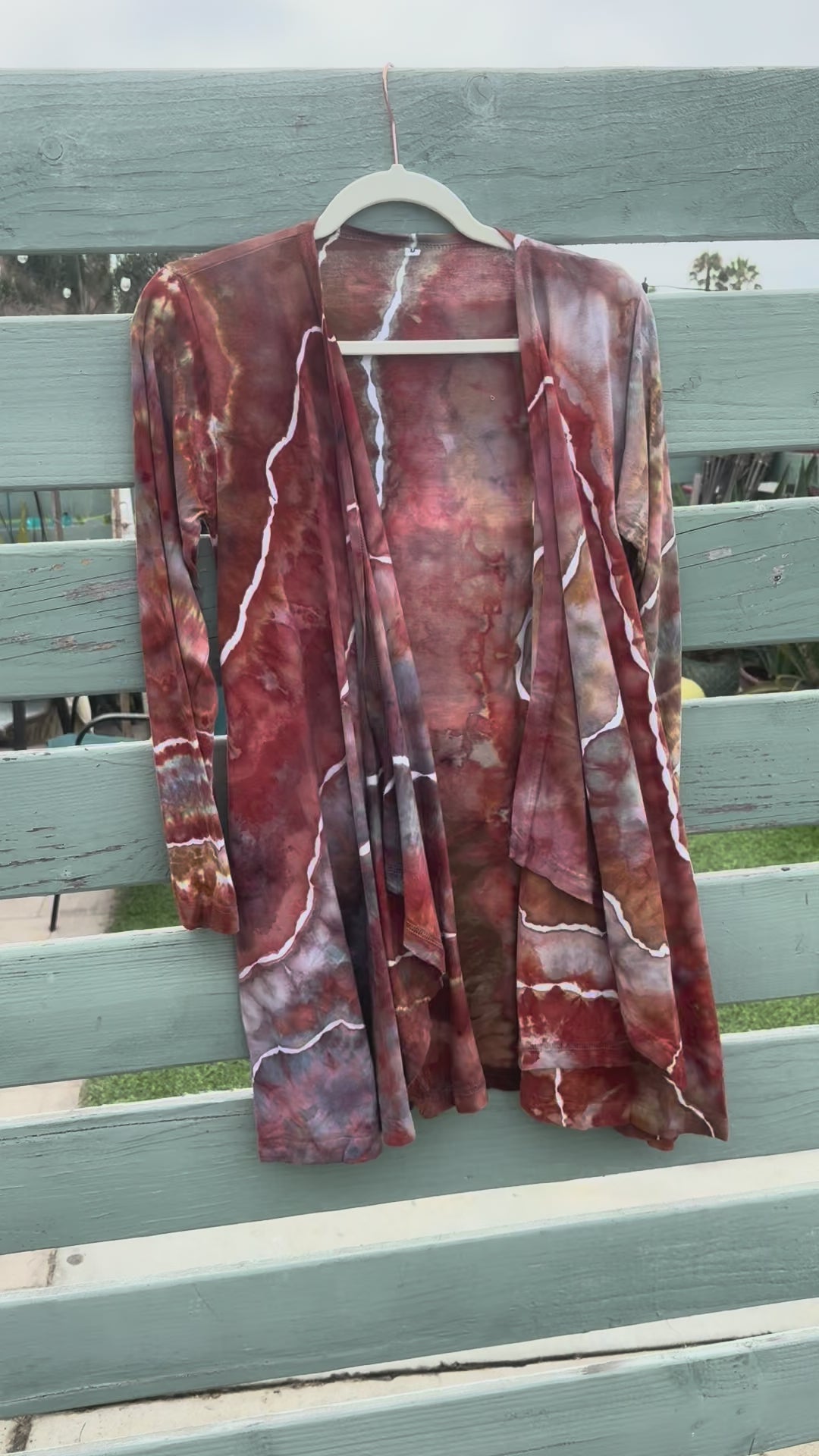 Red Jasper Asymmetrical Cardigan (M)